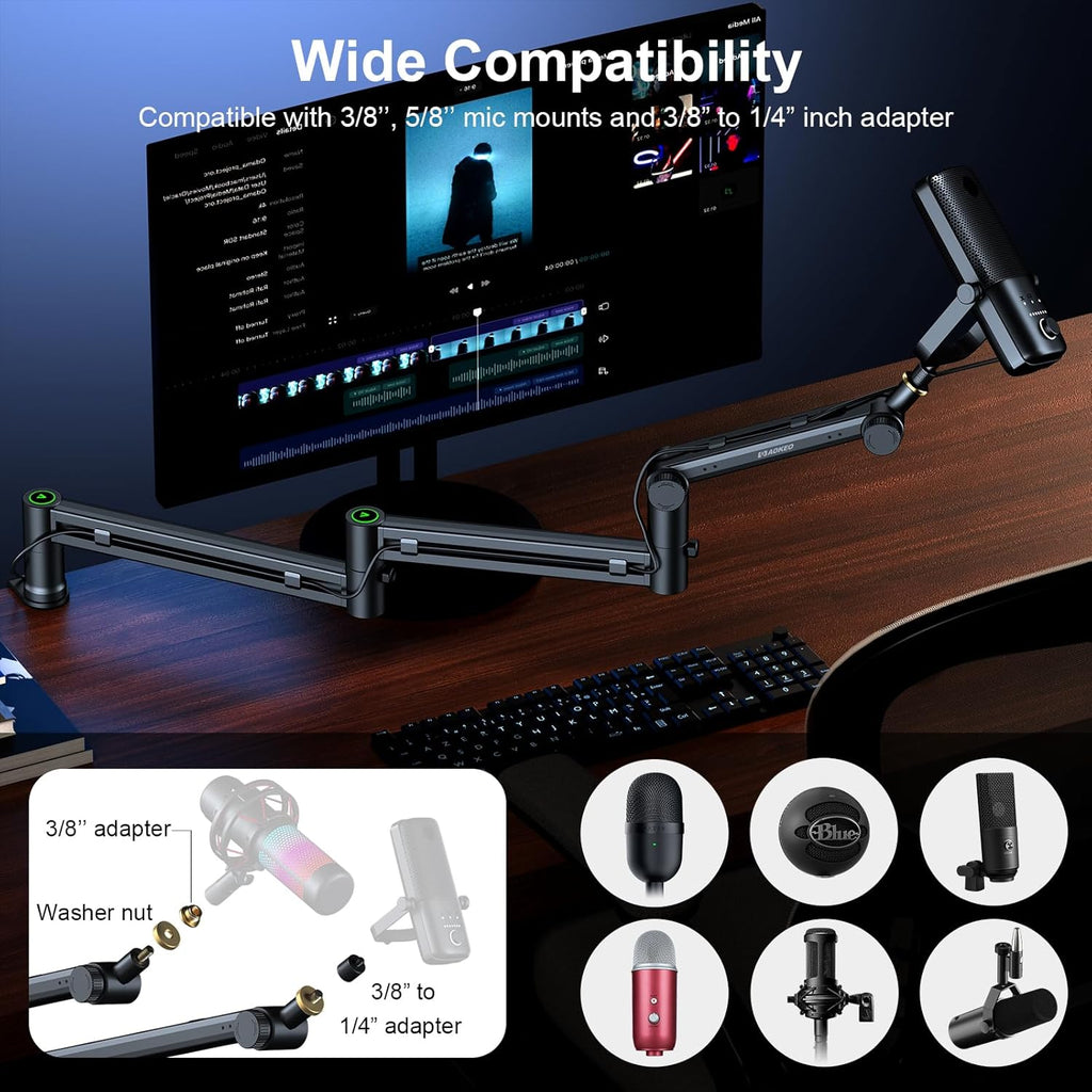 Microfoonarm,Aokeo AK-58i Desk
