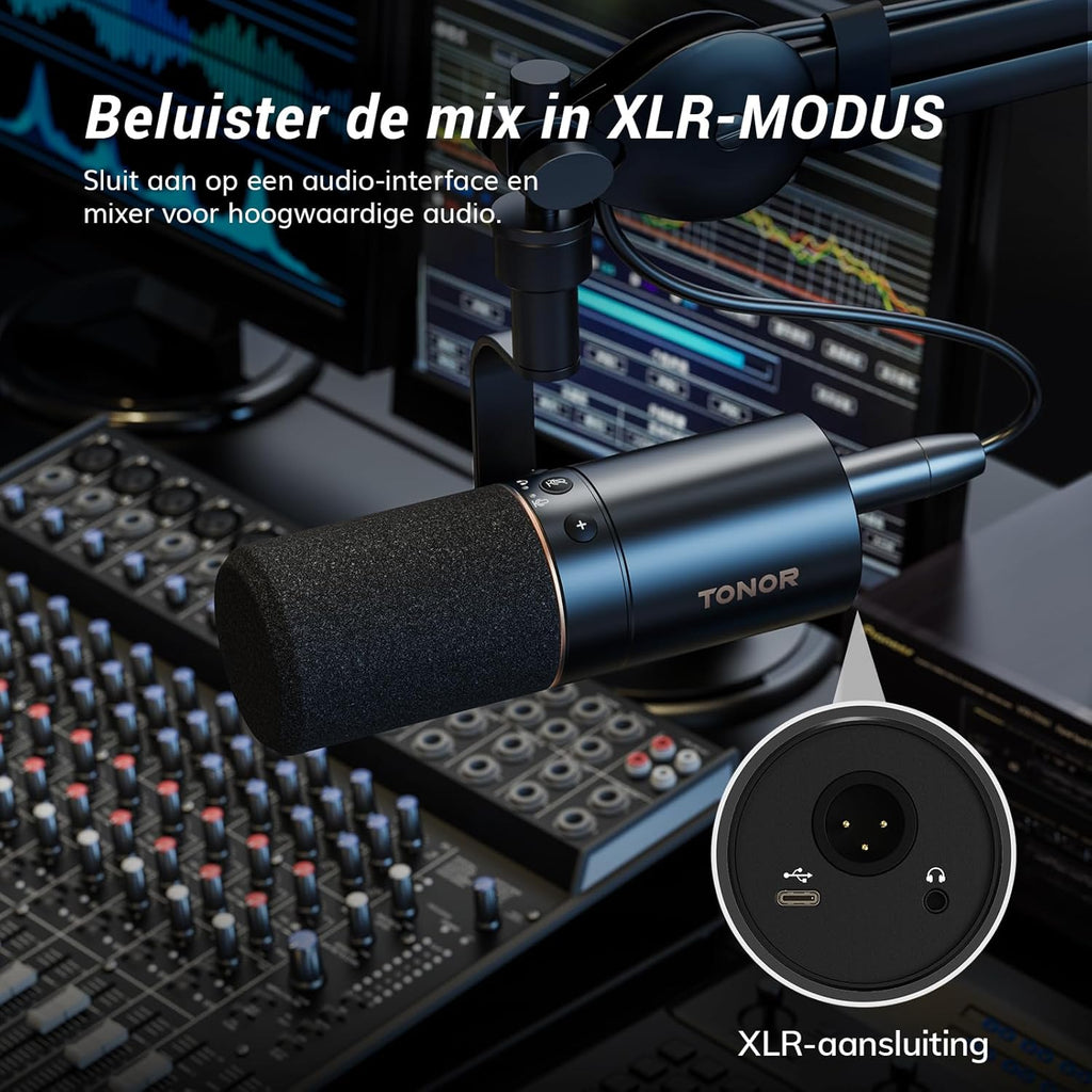 TONOR USB/XLR Microfoon,