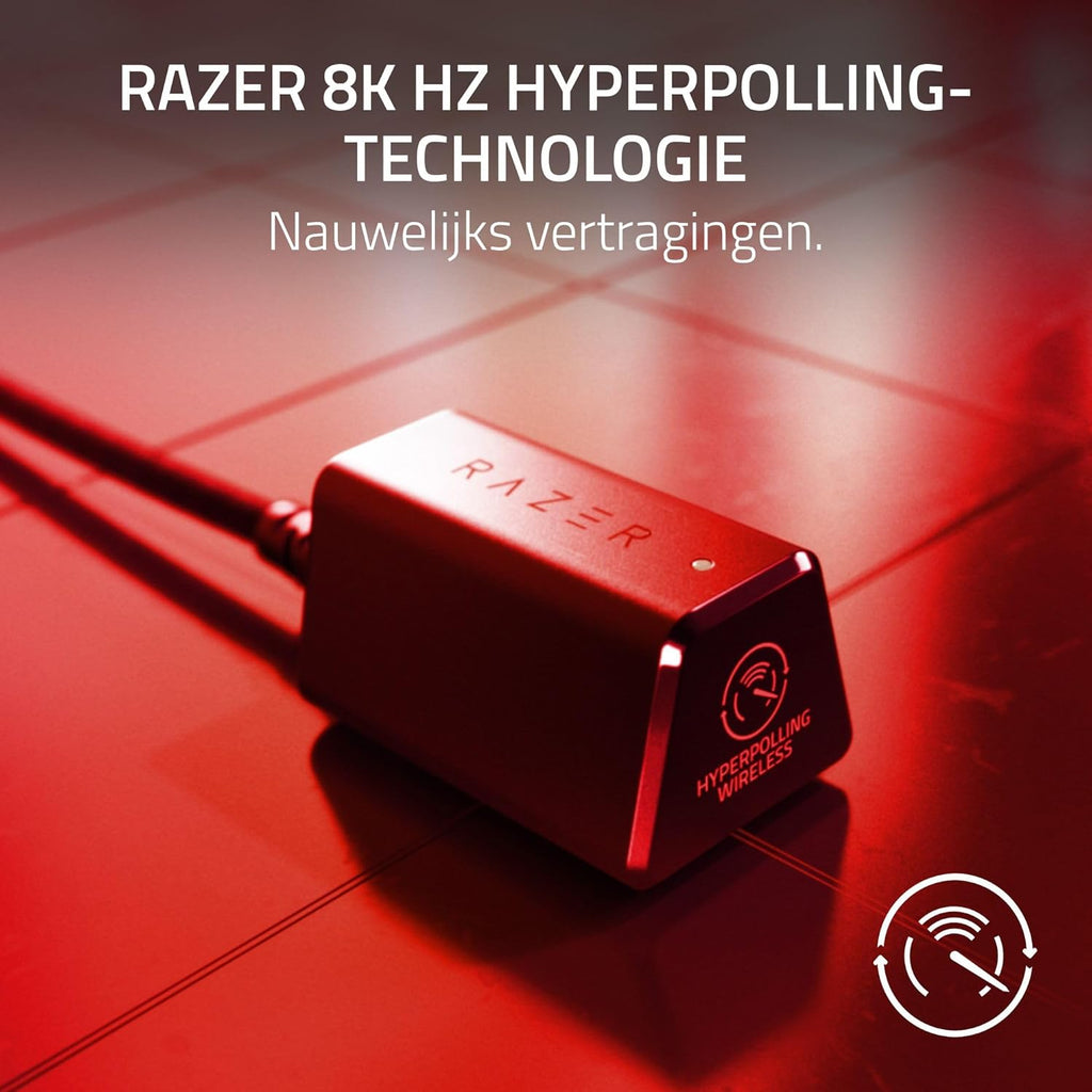 Razer Viper V3 Pro - Ultralichte draadloze Esports Gaming-muis (8K Hz HyperPolling, lichtgewicht van 54 gram, Focus Pro Sensor 35K DPI, draadloze HyperSpeed, batterijlevensduur van 95 uur) Zwart