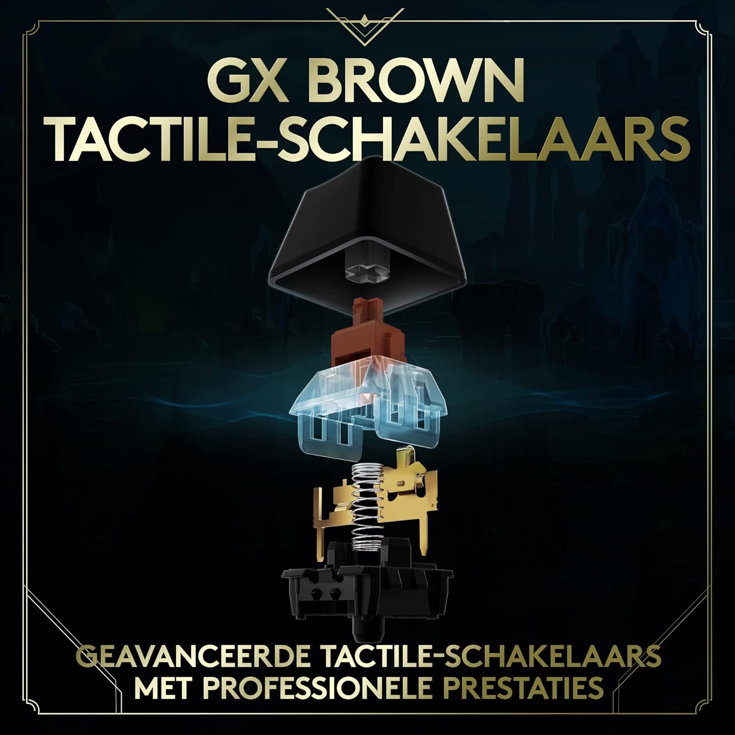 Logitech G Pro Mechanisch gaming-toetsenbord, League of Legends-editie, Scandinavisch landschap