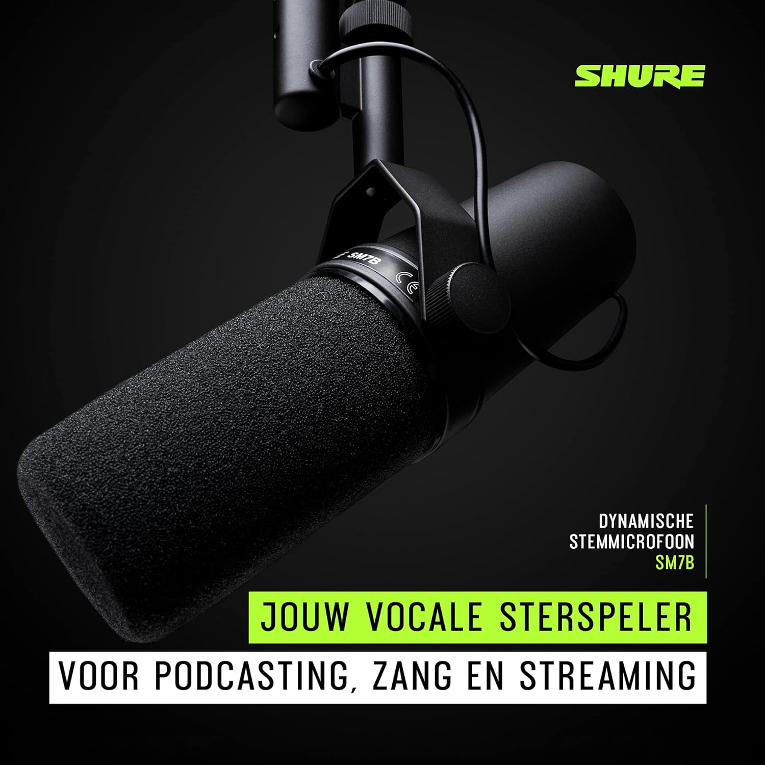 Shure SM7B vocale dynamische microfoon