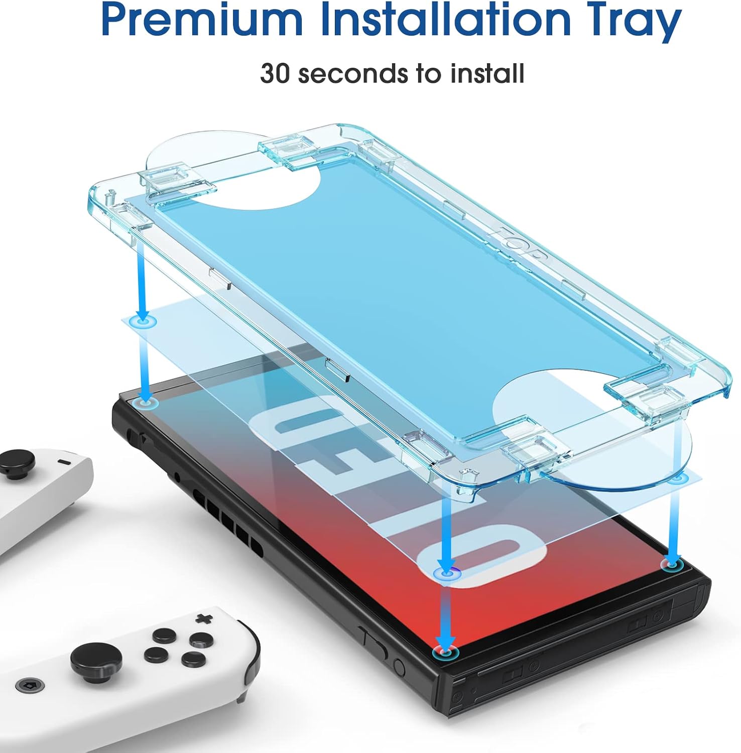 amFilm OneTouch Glass Screen Protector Ontworpen voor Nintendo Switch 2 Model 2025 - Met Auto Alignment Kit, Bubble Free [2-Pack]