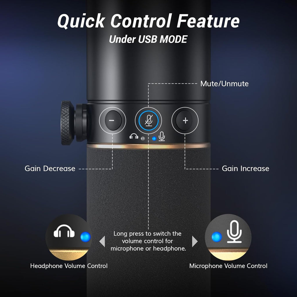 TONOR USB/XLR Microfoon,