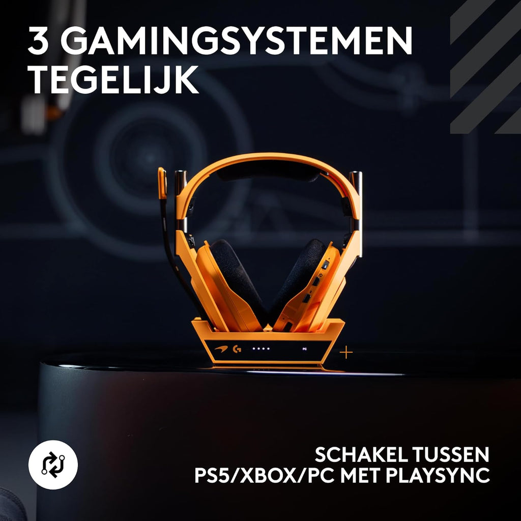 Logitech G Astro A50 X LIGHTSPEED trådlöst spelheadset + batteriladdare, PRO-G GRAPHENE, PLAYSYNC för Xbox Series X|S + PS5 + PC/Mac, Nintendo Switch 2, Bluetooth, HDMI 2.1 Passthru - Vit