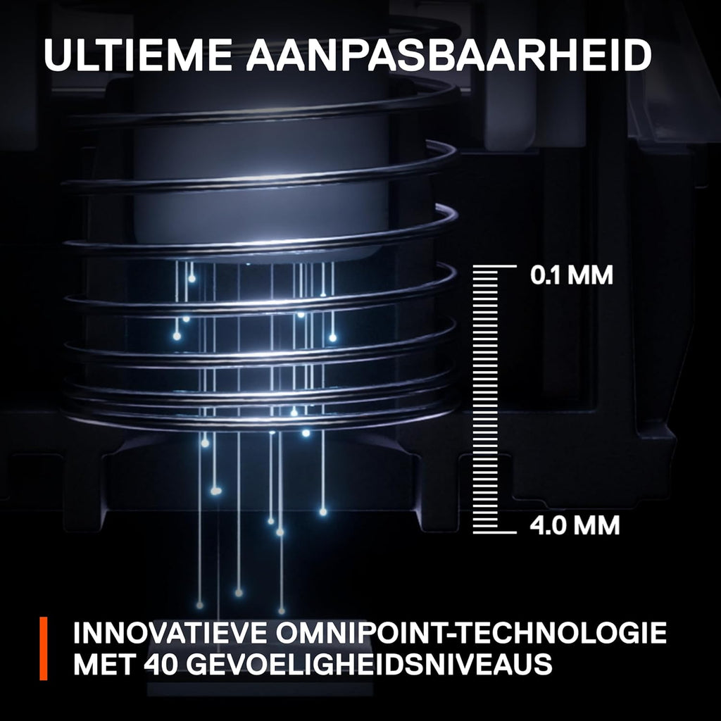 SteelSeries Apex Pro Mini Gen 3 OmniPoint 3.0 HyperMagnetic-schakelaars - Verstelbare activering - Rapid Trigger - Presets voor games - Protection Mode - Rapid Tap/SOCD - RGB - PBT-keycaps - UK QWERTY