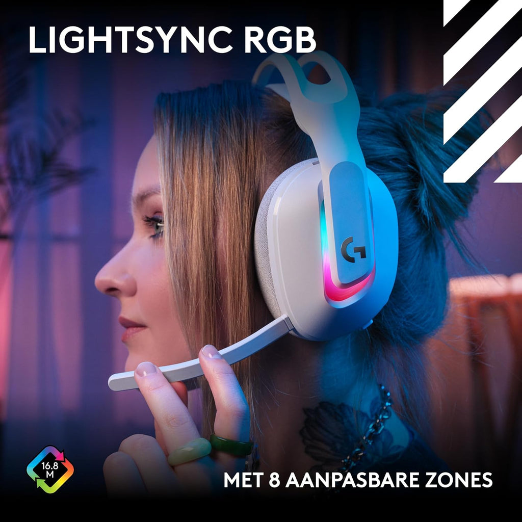 Logitech G Astro A50 X LIGHTSPEED trådlöst spelheadset + batteriladdare, PRO-G GRAPHENE, PLAYSYNC för Xbox Series X|S + PS5 + PC/Mac, Nintendo Switch 2, Bluetooth, HDMI 2.1 Passthru - Vit