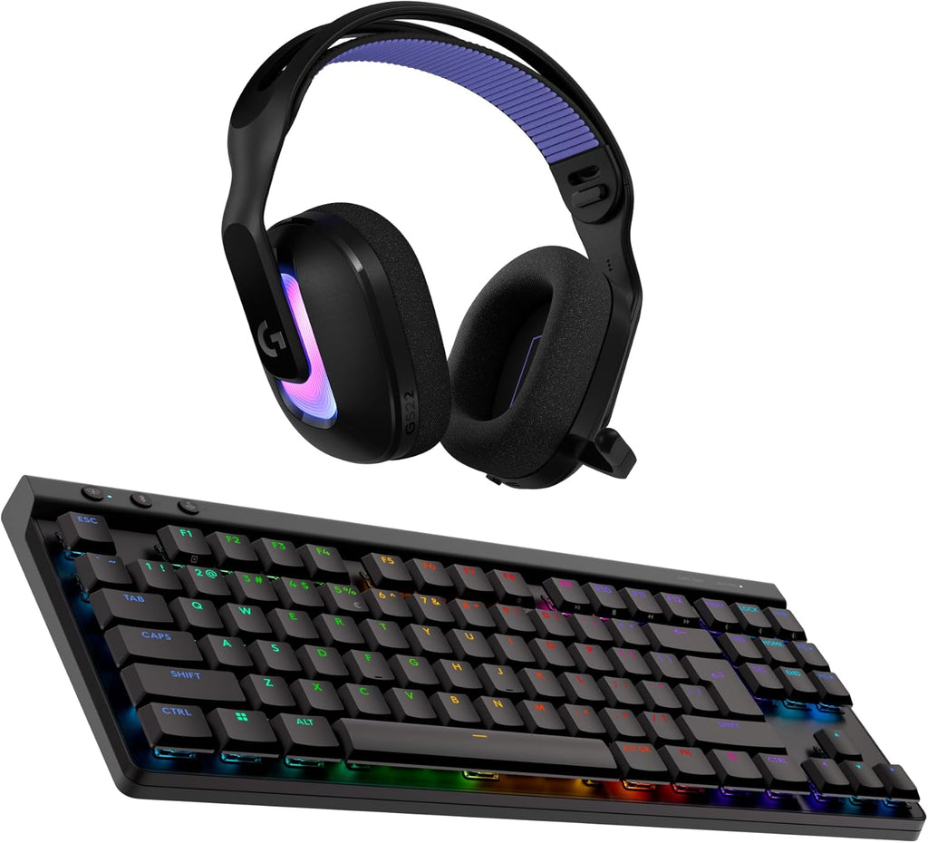 Logitech G G515 LIGHTSPEED TKL Laag profiel draadloos gamingtoetsenbord, LIGHTSYNC RGB, Thin Tenkeyless-ontwerp, PBT toetskappen, tactiele mechanische schakelaars, US International QWERTY - Zwart