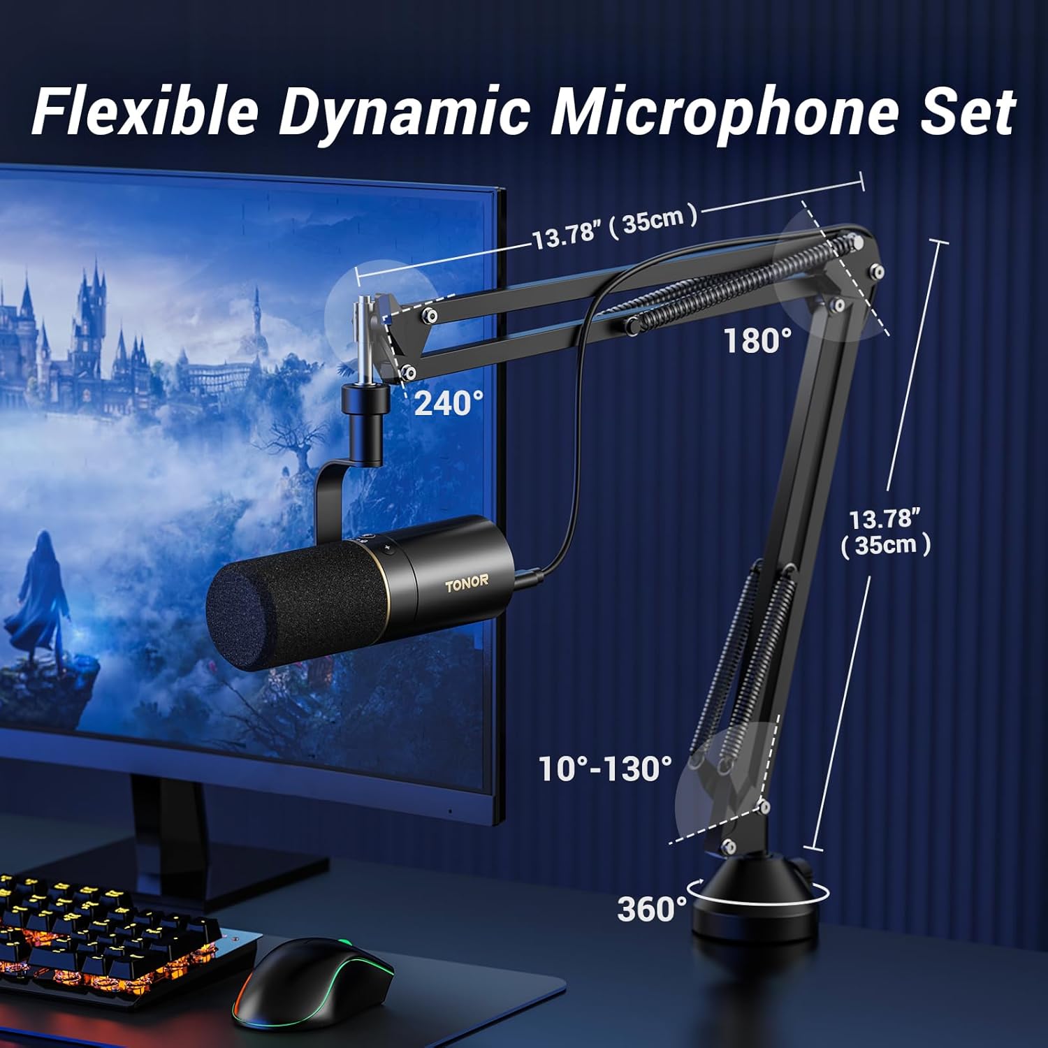 TONOR USB/XLR Microfoon,