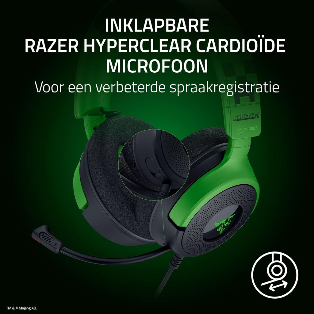 Razer Kraken V4 - Draadloze Gaming Headset (3 Modes Connectiviteit, TriForce 40mm Drivers, 9-Zone RGB Earcup Verlichting, Mix & Volume aanpassingen, THX Spatial Audio) Zwart