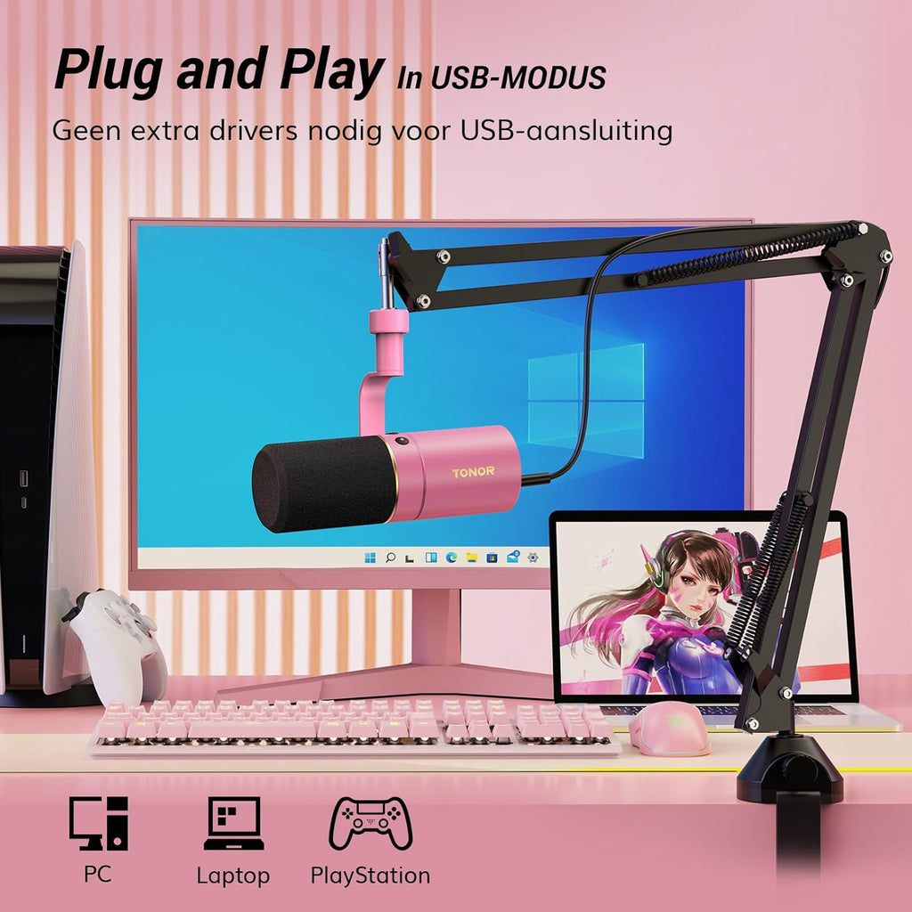TONOR USB/XLR Microfoon,