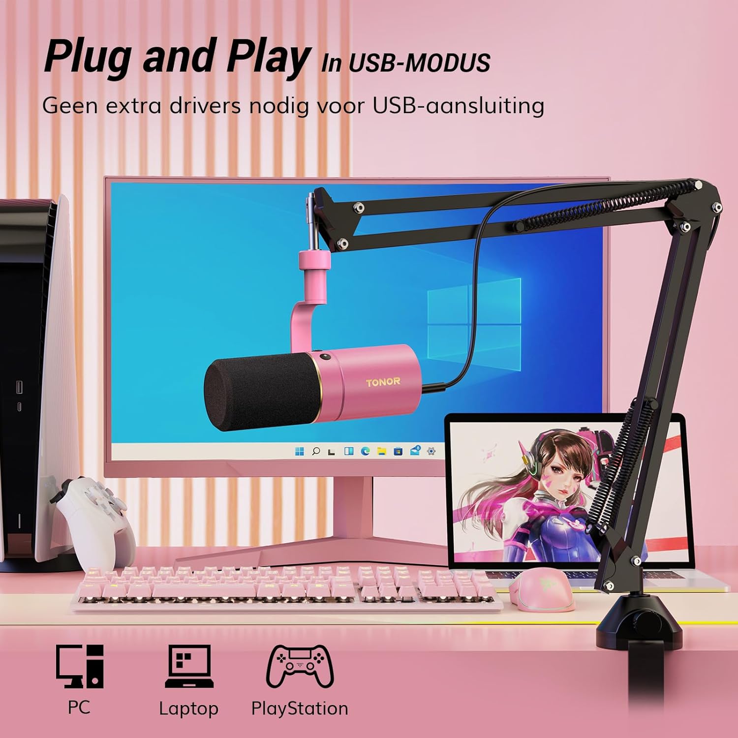 TONOR USB/XLR Microfoon,