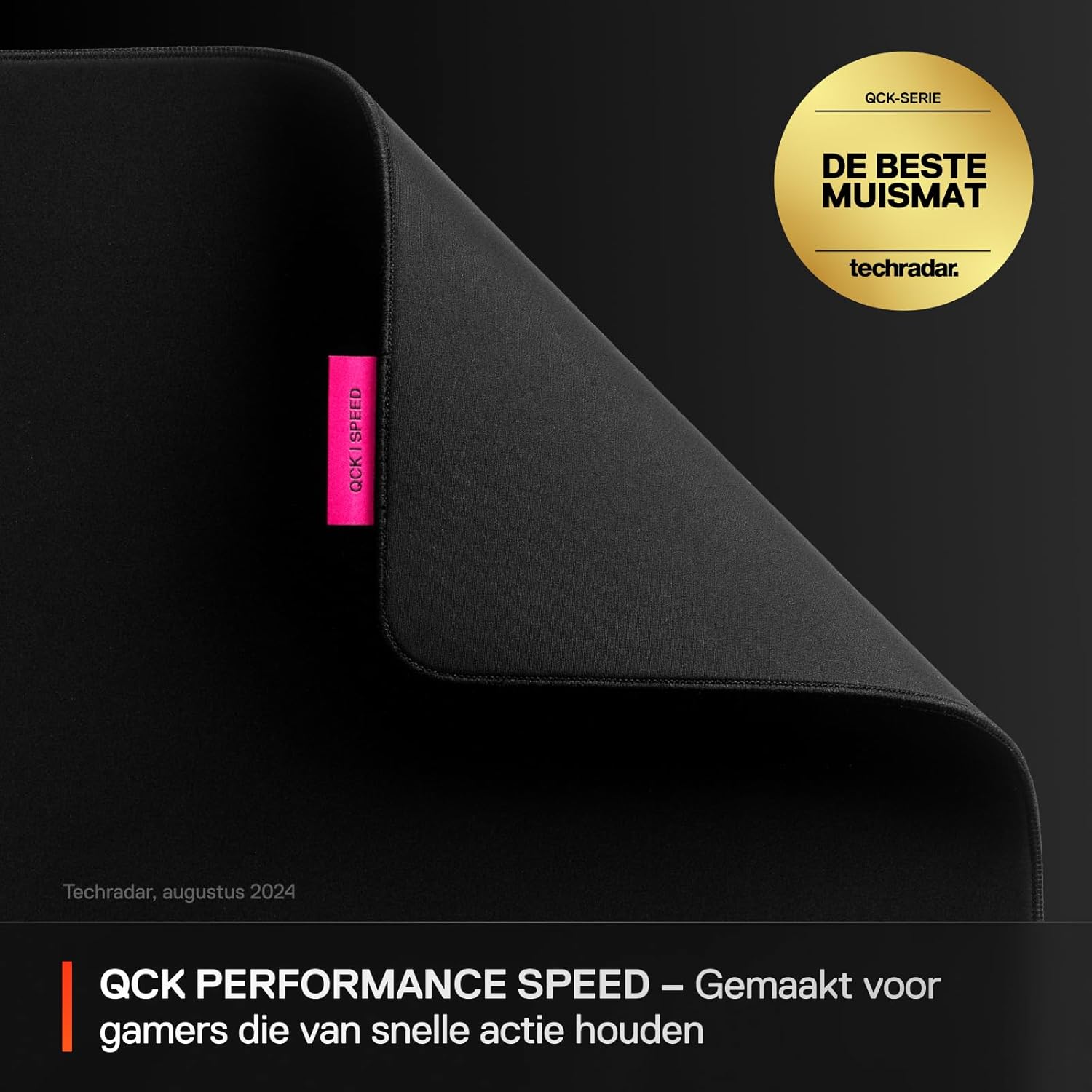 SteelSeries QcK XL Performance Speed-gamingmuismat - Voor soepele muisbewegingen - Gestikte rand met laag profiel - Slipvaste neopreen rubberen onderzijde - 900x400 mm - FPS, MOBA's, RTS, MMO