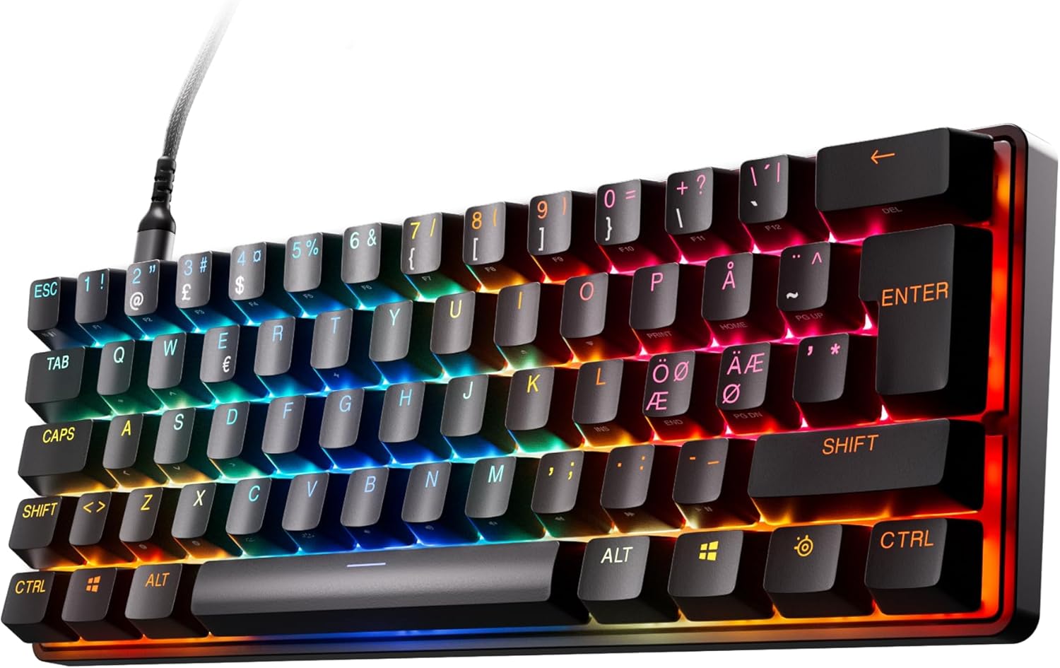 SteelSeries Apex Pro Mini Gen 3 OmniPoint 3.0 HyperMagnetic-schakelaars - Verstelbare activering - Rapid Trigger - Presets voor games - Protection Mode - Rapid Tap/SOCD - RGB - PBT-keycaps - UK QWERTY