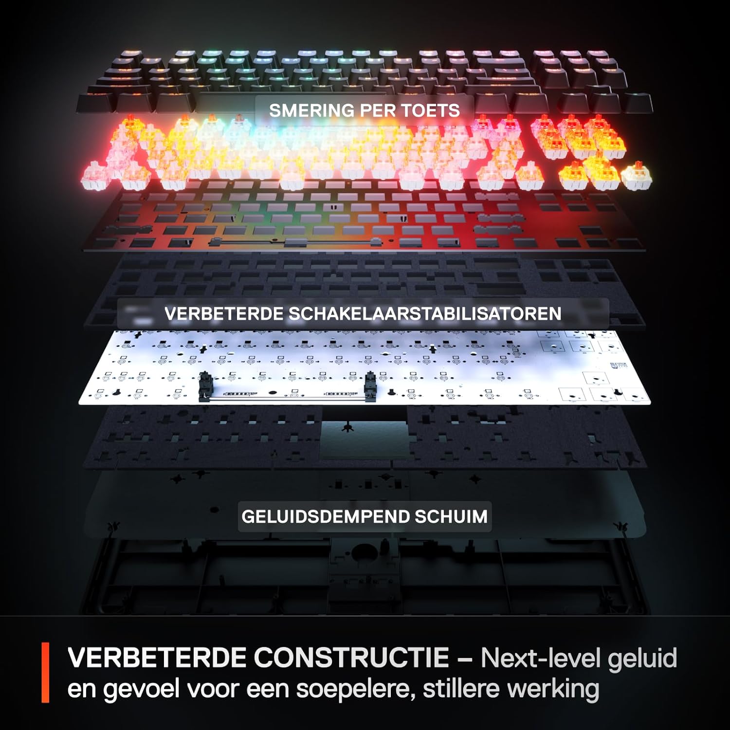 SteelSeries Apex Pro TKL Wireless Gen 3 - HyperMagnetic Gaming Keyboard - OmniPoint 3.0 - Verstelbare activering - Rapid Trigger - Voorinstellingen voor games - Rapid Tap/SOCD - OLED -DE Layout QWERTZ