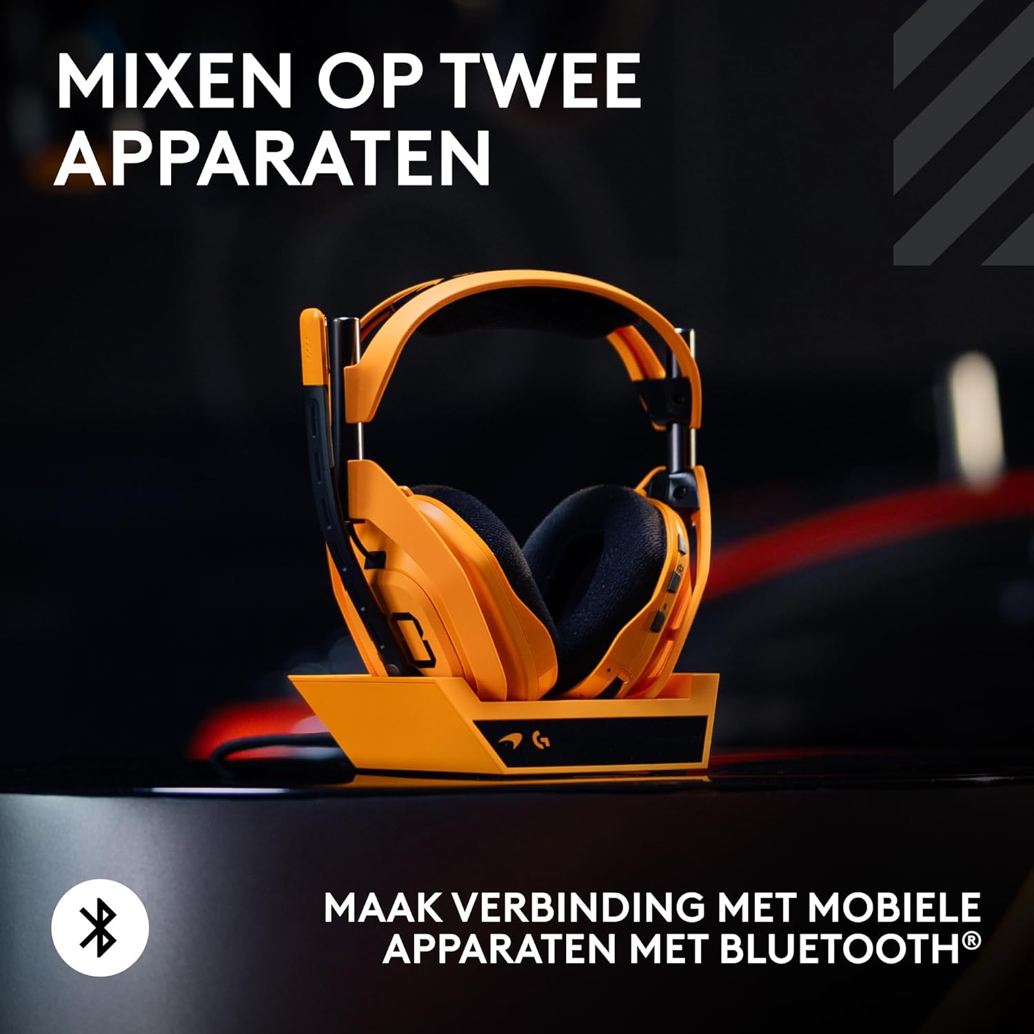 Logitech G Astro A50 X LIGHTSPEED trådlöst spelheadset + batteriladdare, PRO-G GRAPHENE, PLAYSYNC för Xbox Series X|S + PS5 + PC/Mac, Nintendo Switch 2, Bluetooth, HDMI 2.1 Passthru - Vit