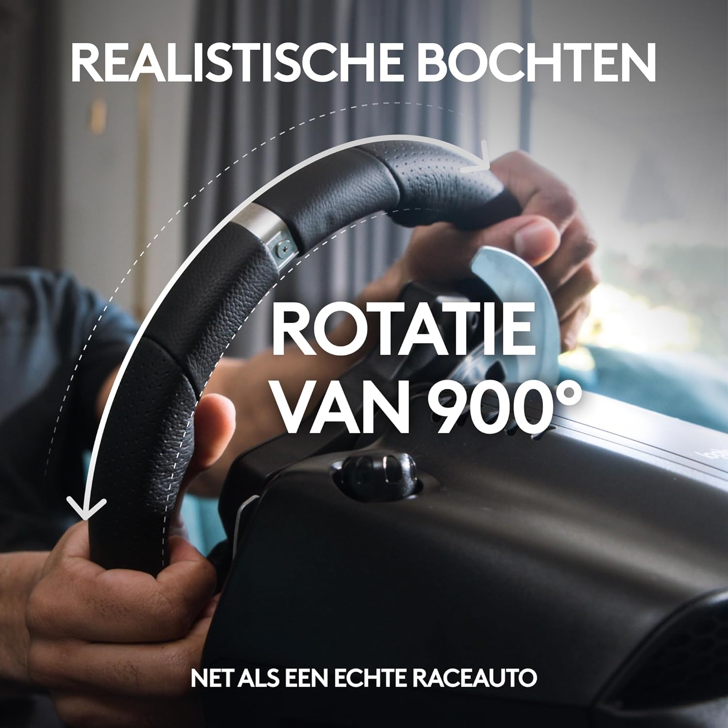 Logitech G G29 SE Driving Force-racestuur en -pedalen, forcefeedback, echt leer + Logitech G Driving Force-versnellingspook - Voor PS5, PS4 en pc, Mac - Black