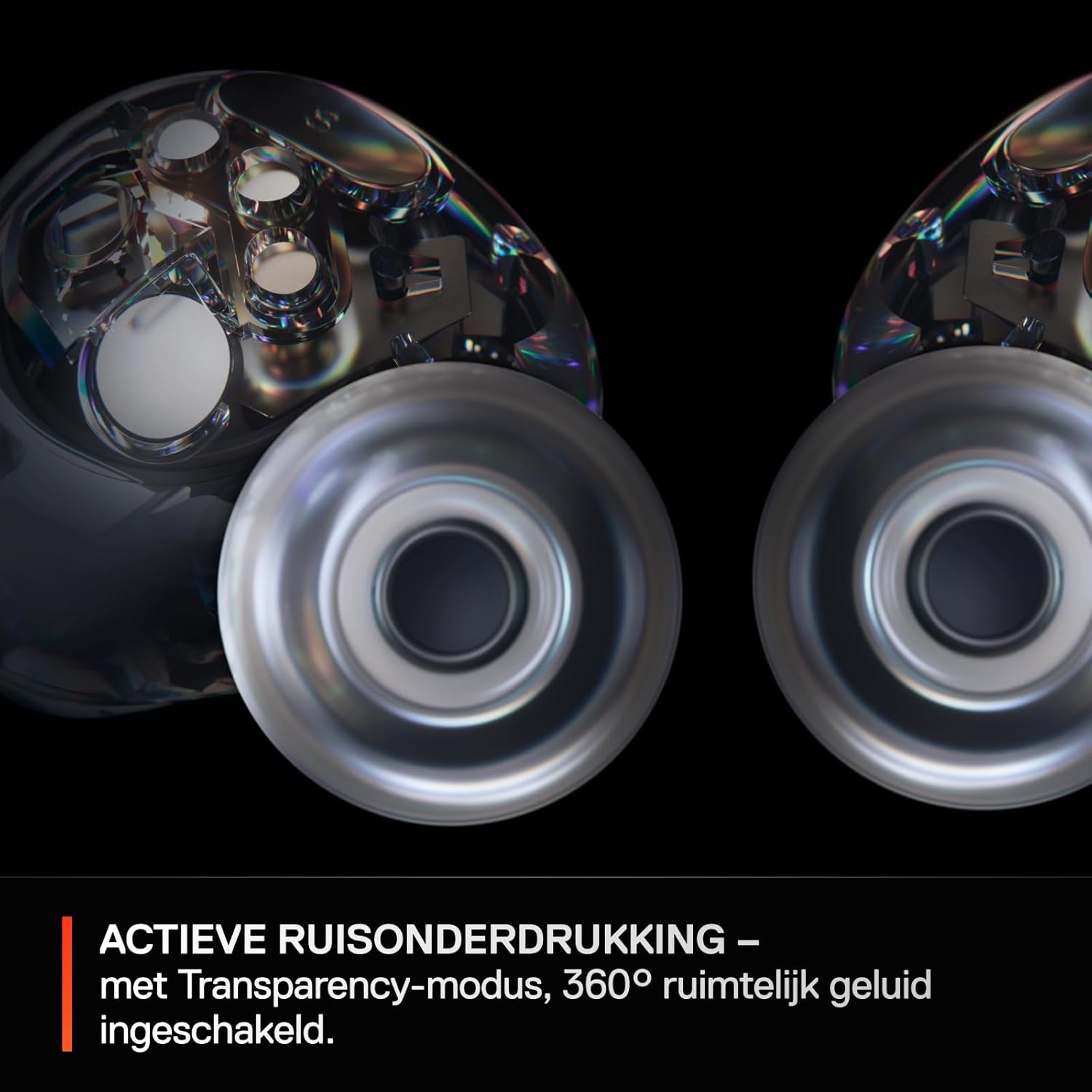 SteelSeries Arctis GameBuds™ voor Xbox - Draadloze gamingoordopjes - 2,4-GHz + BT5.3 - ANC/Transparency-modus - IP55-waterbestendigheid - 40 uur accuduur - Draadloos opladen - Xbox,PS5,pc,mobiel-Zwart
