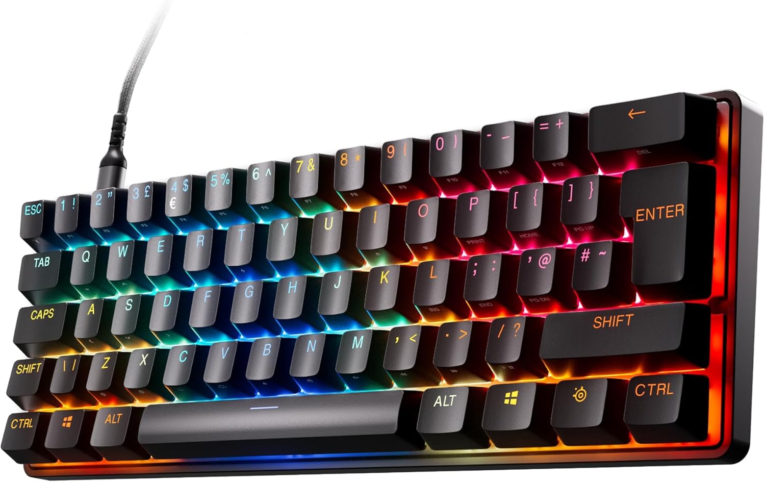 SteelSeries Apex Pro Mini Gen 3 OmniPoint 3.0 HyperMagnetic-schakelaars - Verstelbare activering - Rapid Trigger - Presets voor games - Protection Mode - Rapid Tap/SOCD - RGB - PBT-keycaps - UK QWERTY
