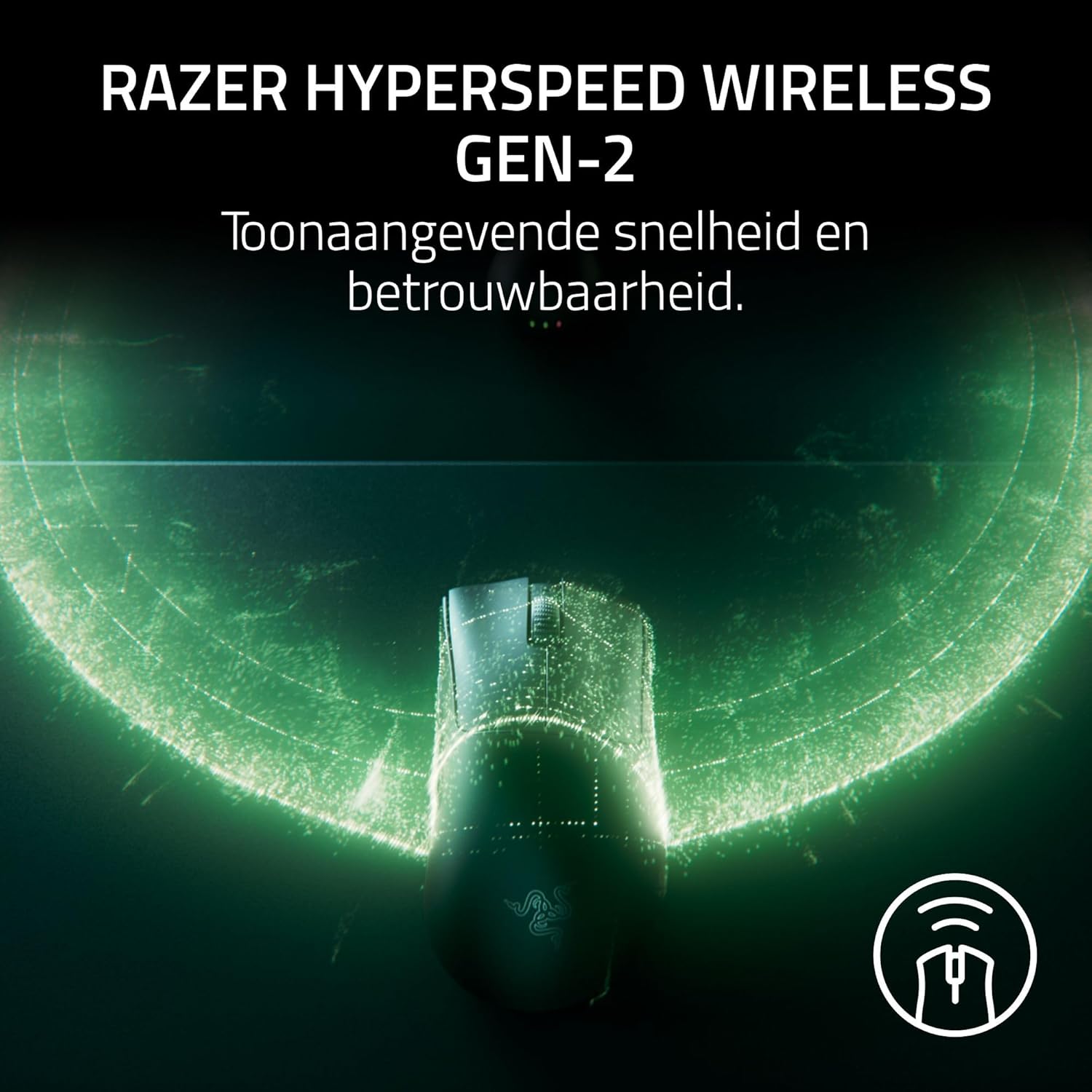 Razer DeathAdder V4 Pro NiKo Edition - Ultralichtgewicht draadloze Ergonomische Esports Muis - 57 g - 2,4 GHz Hyperspeed - Focus Pro 45K Sensor - 8K Hz Polling - Optische Schakelaars - PC/Mac | NiKo