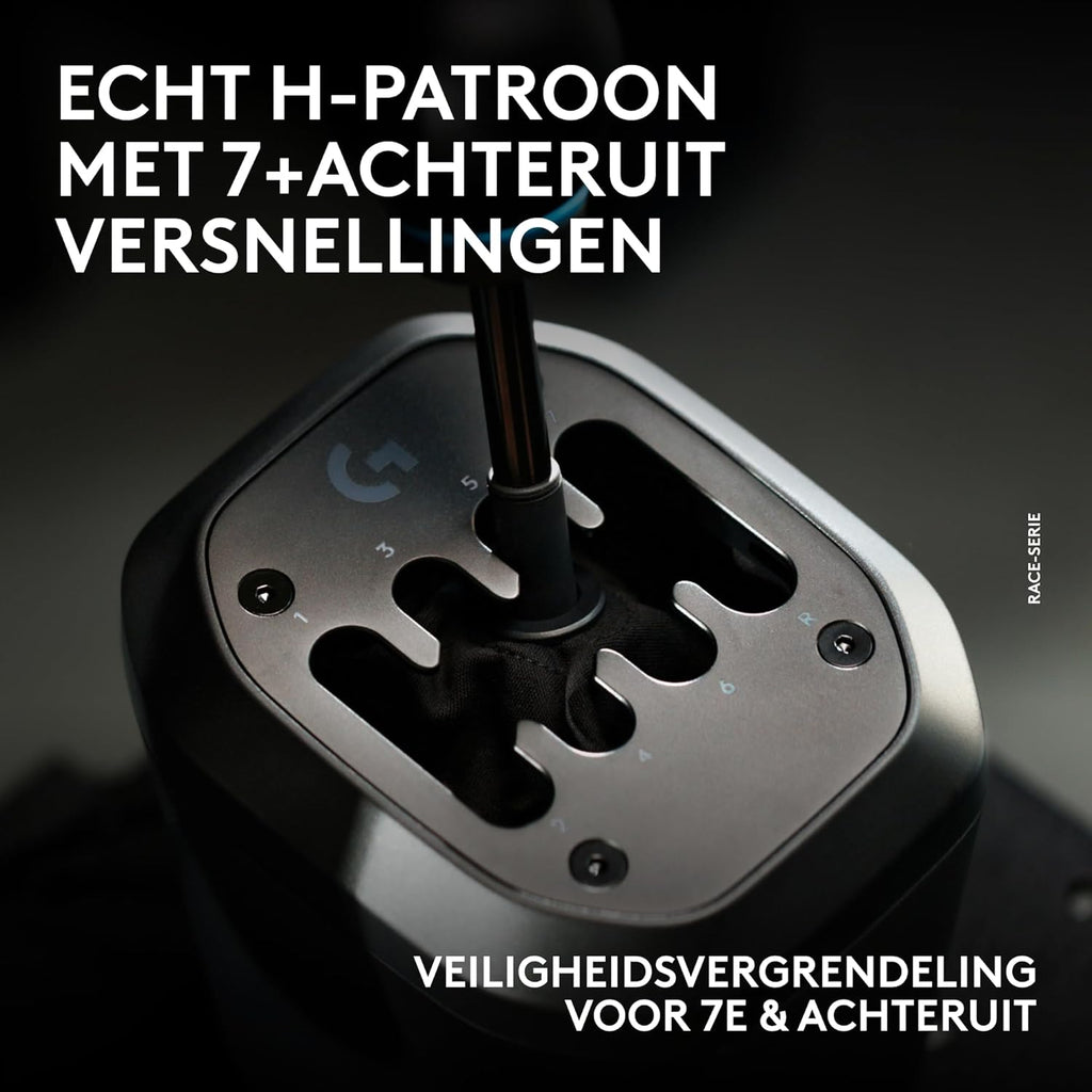 Logitech G RS H-SHIFTER - Levier de vitesses de simulation de course compatible avec les bases de volant de course PRO et RS50 pour consoles PlayStation 5, PS4, Xbox-Series X|S, Xbox-One et PC - Noir