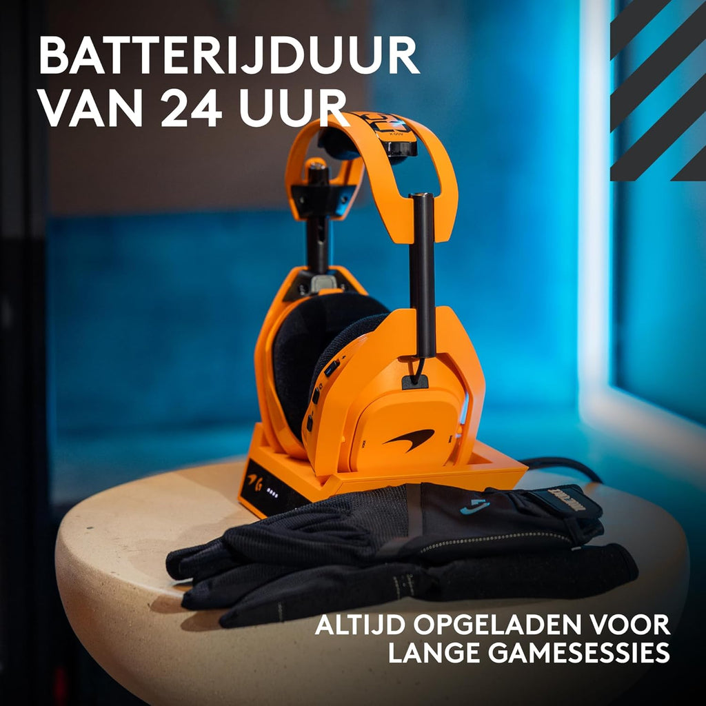 Logitech G Astro A50 X LIGHTSPEED trådlöst spelheadset + batteriladdare, PRO-G GRAPHENE, PLAYSYNC för Xbox Series X|S + PS5 + PC/Mac, Nintendo Switch 2, Bluetooth, HDMI 2.1 Passthru - Vit