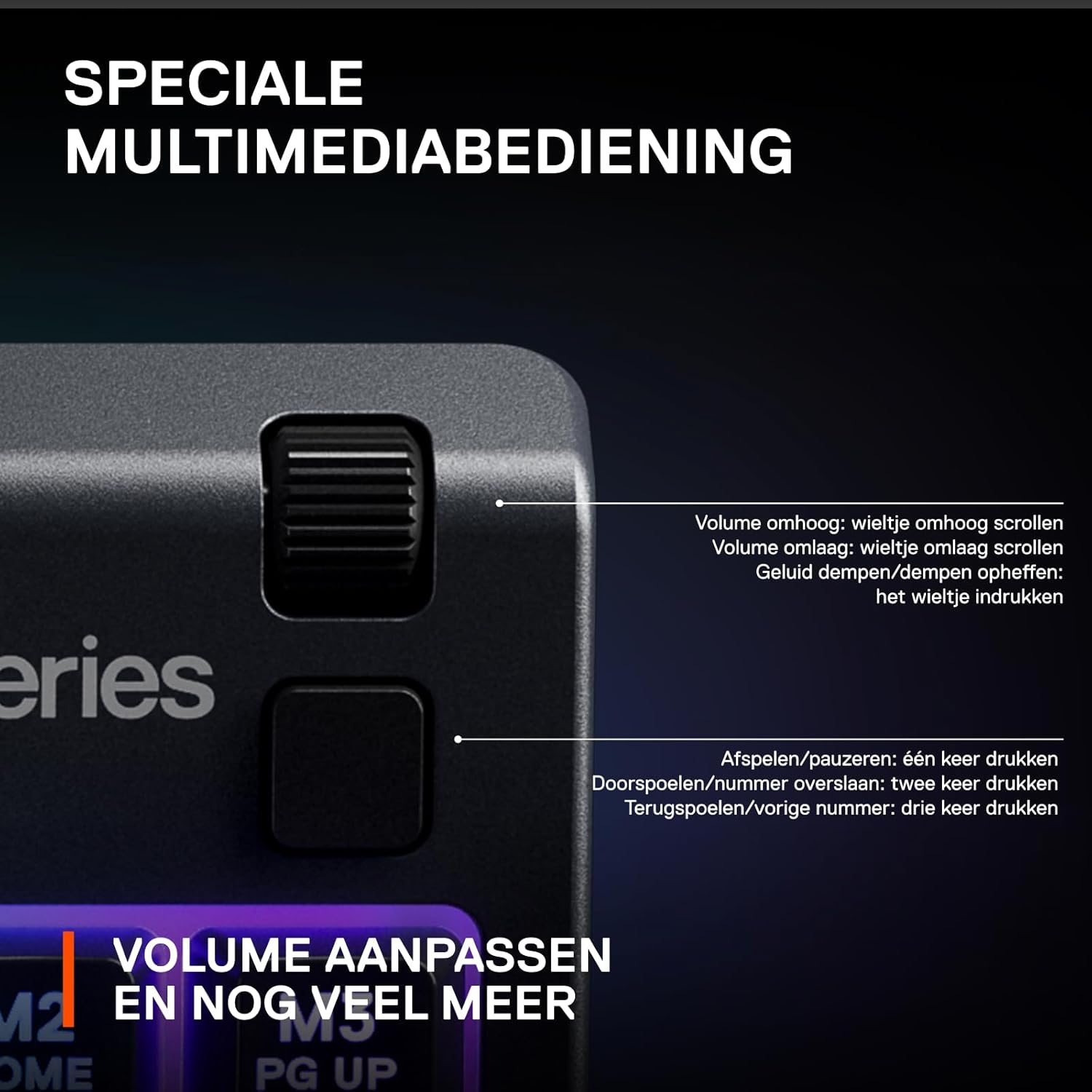 SteelSeries Apex 3 TKL - RGB-gamingtoetsenbord - Compact TKL-toetsenbord voor e-sports - 8-zone RGB-verlichting - Engels QWERTY Layout