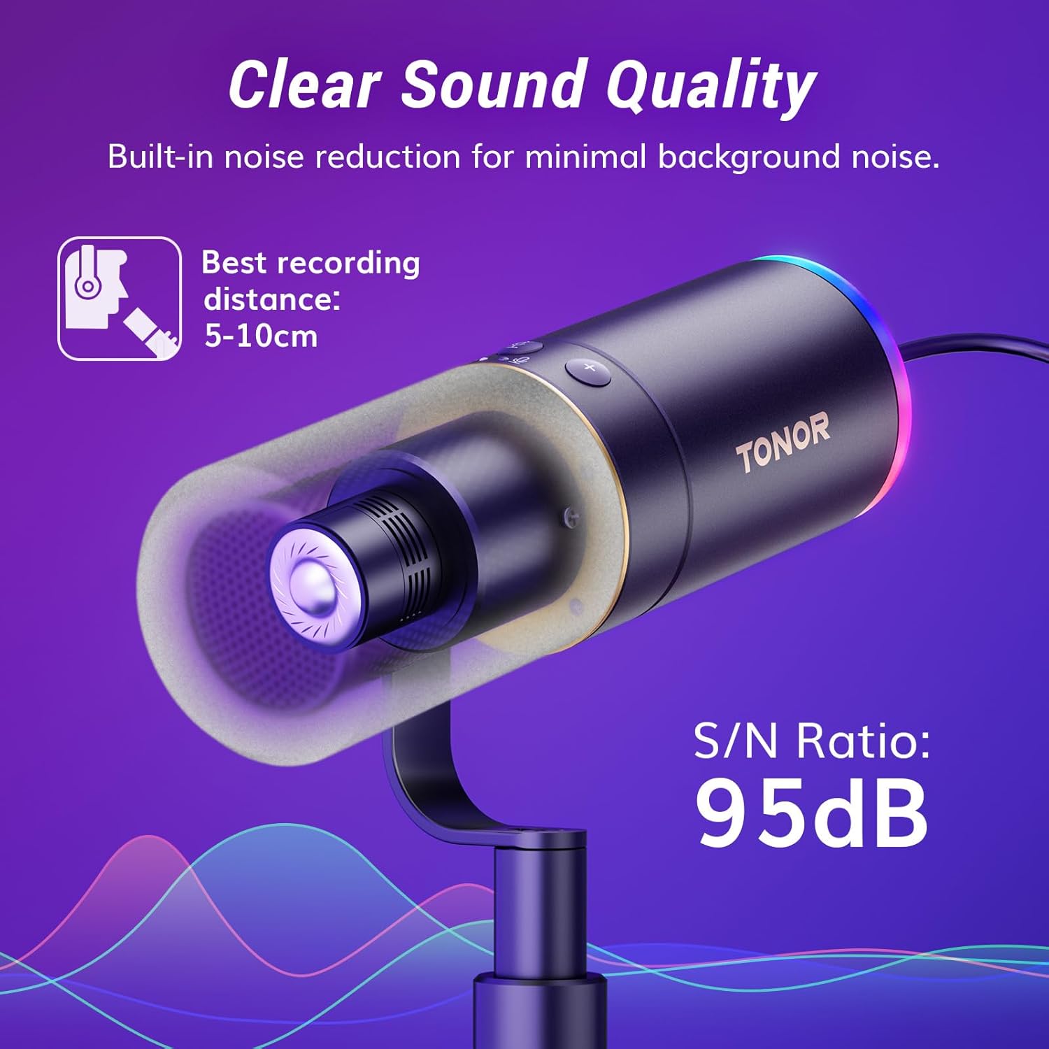 TONOR USB/XLR Microfoon,