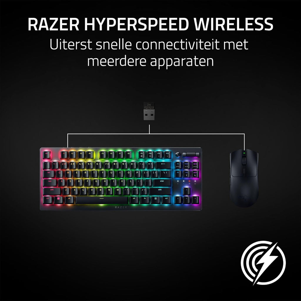 Razer Viper V3 Pro - Ultralichte draadloze Esports Gaming-muis (8K Hz HyperPolling, lichtgewicht van 54 gram, Focus Pro Sensor 35K DPI, draadloze HyperSpeed, batterijlevensduur van 95 uur) Zwart