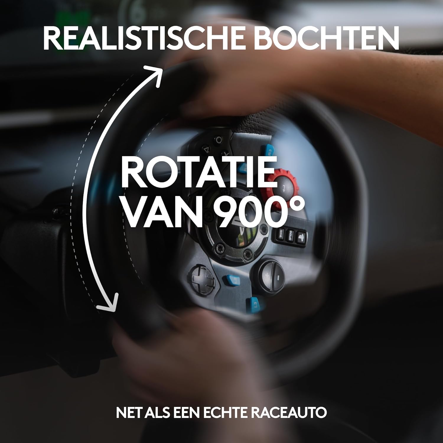 Logitech G G29 SE Driving Force-racestuur en -pedalen, forcefeedback, echt leer + Logitech G Driving Force-versnellingspook - Voor PS5, PS4 en pc, Mac - Black