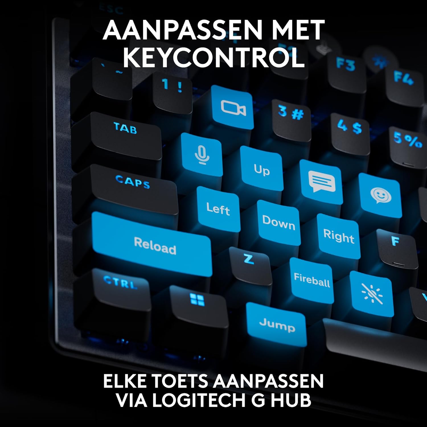 Logitech G PRO Mechanisch gamingtoetsenbord, uiterst draagbaar ontwerp zonder numpad, afneembare micro-USB-kabel, verlichte toetsen met LIGHTSYNC RGB met 16,8M kleuren, QWERTY US INTL, PC/Mac - Zwart