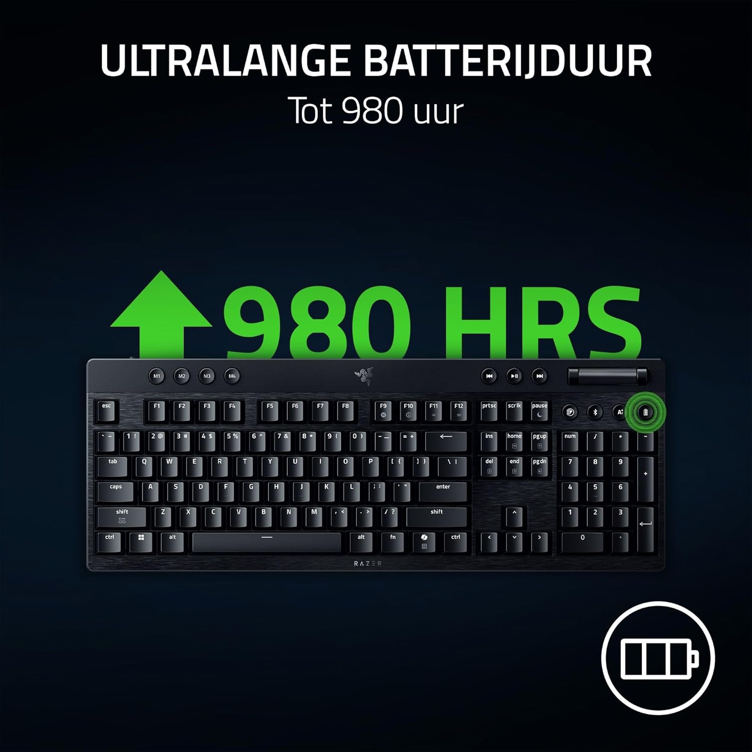 Razer BlackWidow V4 - Mechanisch gaming toetsenbord met Chroma RGB (Mechanische Razer gele schakelaars, 6 speciale macro toetsen, Doubleshot ABS keycaps) QWERTY US Layout | Zwart