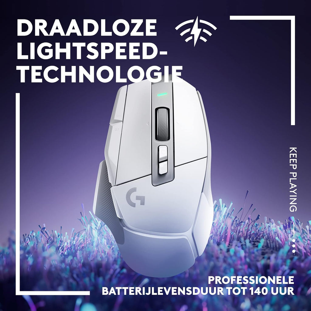 Logitech G502 X Bedrade Gamingmuis - LIGHTFORCE hybride, optisch-mechanische, primaire schakelaars, HERO 25K gaming sensor, voor PC - MacOS/Windows - Zwart