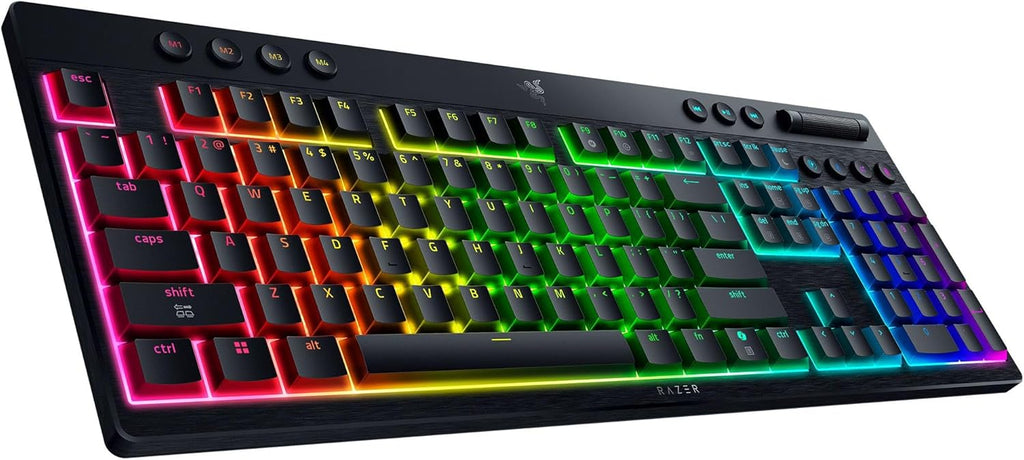 Razer BlackWidow V4 - Mechanisch gaming toetsenbord met Chroma RGB (Mechanische Razer gele schakelaars, 6 speciale macro toetsen, Doubleshot ABS keycaps) QWERTY US Layout | Zwart
