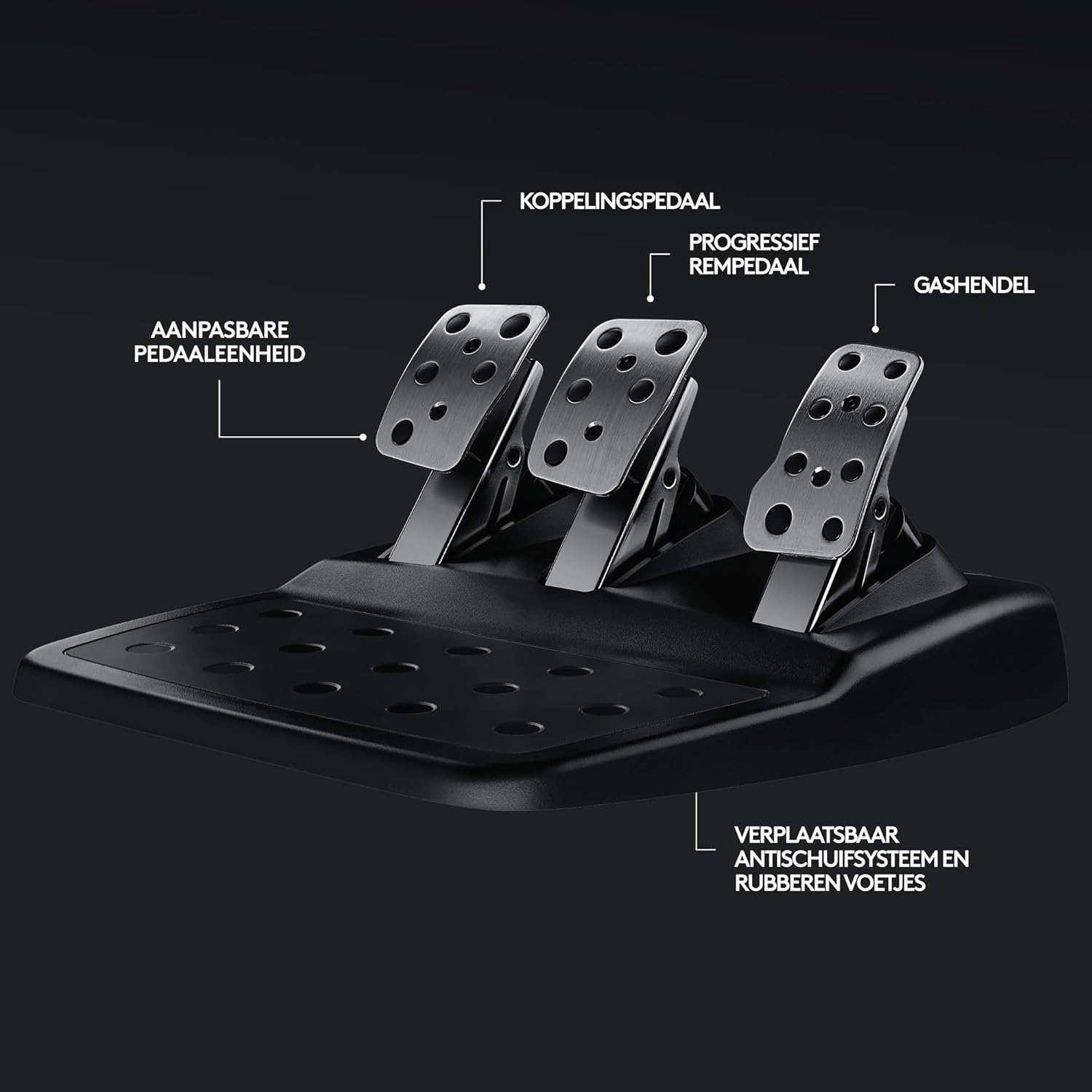 Logitech G G29 SE Driving Force-racestuur en -pedalen, forcefeedback, echt leer + Logitech G Driving Force-versnellingspook - Voor PS5, PS4 en pc, Mac - Black