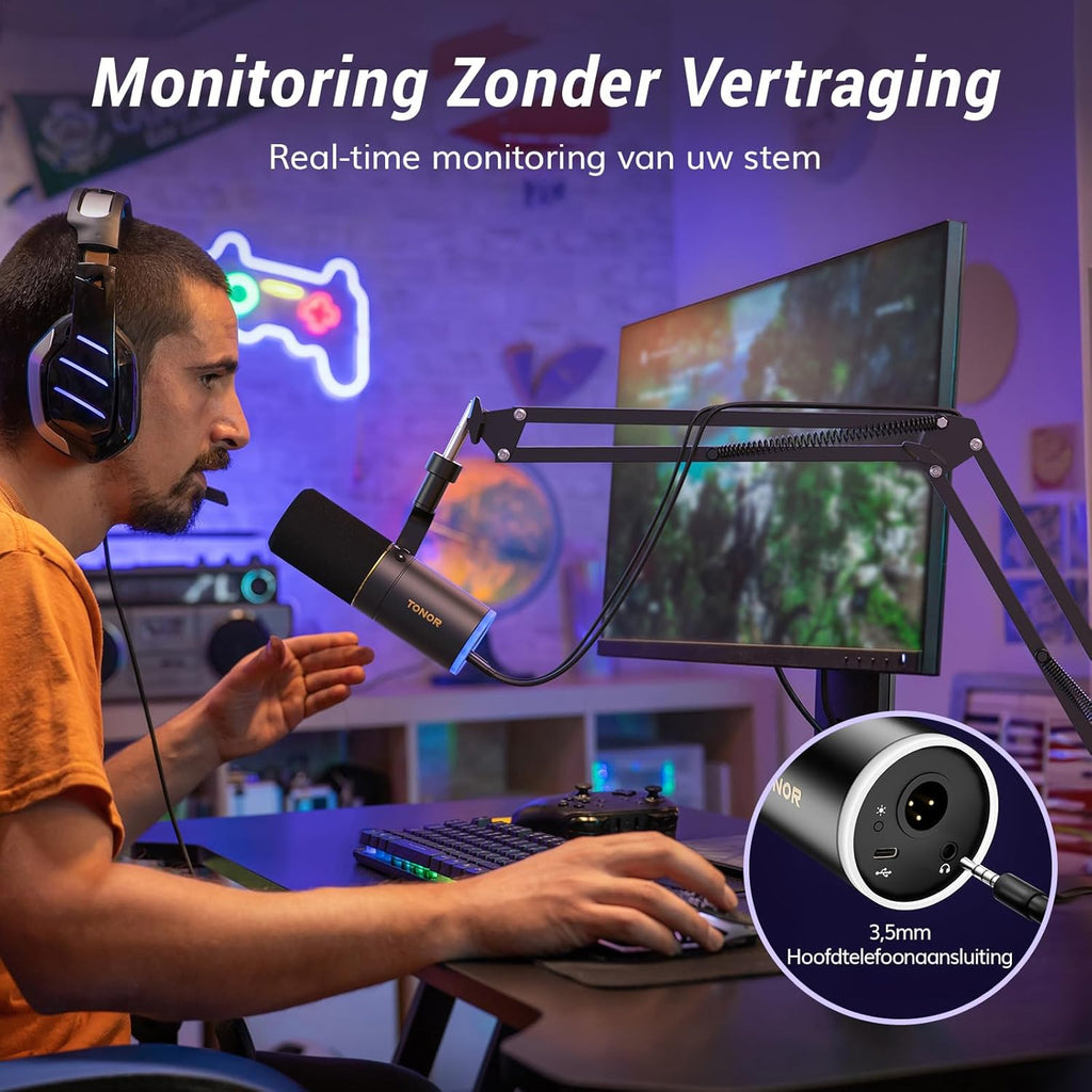 TONOR USB/XLR Microfoon,