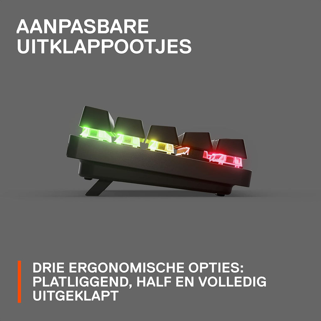 SteelSeries Apex Pro Mini Gen 3 OmniPoint 3.0 HyperMagnetic-schakelaars - Verstelbare activering - Rapid Trigger - Presets voor games - Protection Mode - Rapid Tap/SOCD - RGB - PBT-keycaps - UK QWERTY