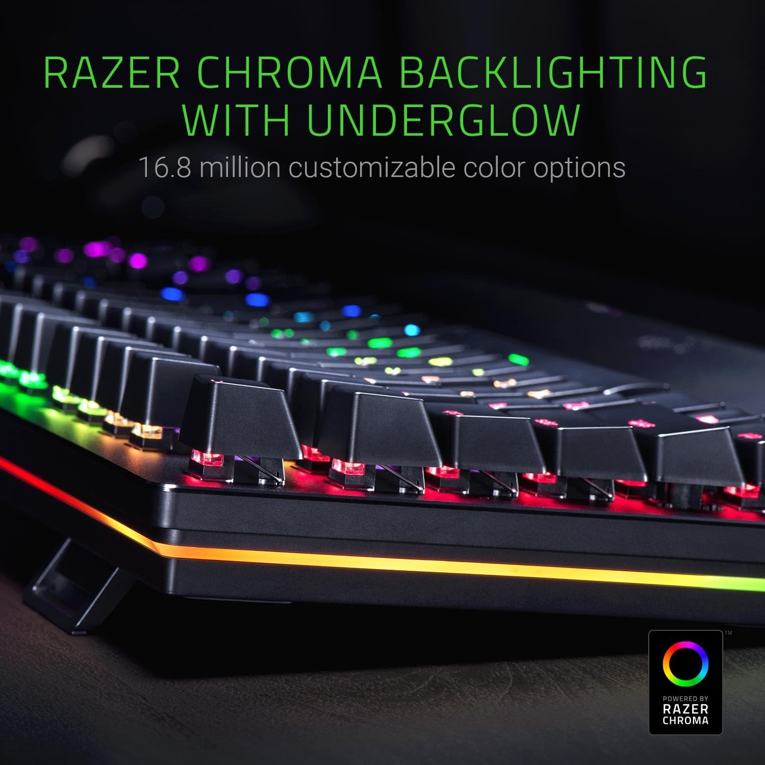 Razer Huntsman Mini (Rode Schakelaar) - Compact 60% gaming toetsenbord (Lineaire Optische Schakelaars, Doubleshot PBT toetskappen, Afneembare USB-C kabel) QWERTY US layout | Zwart