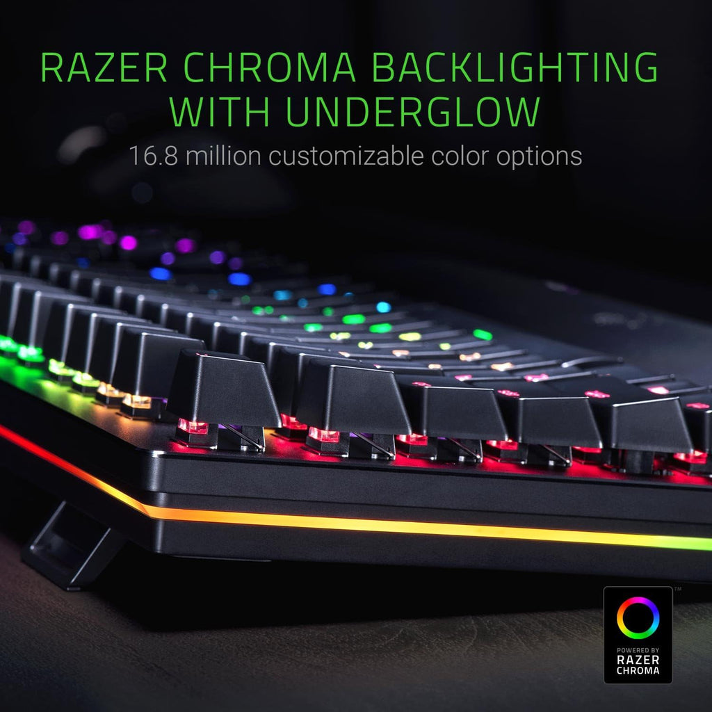 Razer Huntsman Mini (Rode Schakelaar) - Compact 60% gaming toetsenbord (Lineaire Optische Schakelaars, Doubleshot PBT toetskappen, Afneembare USB-C kabel) QWERTY US layout | Zwart
