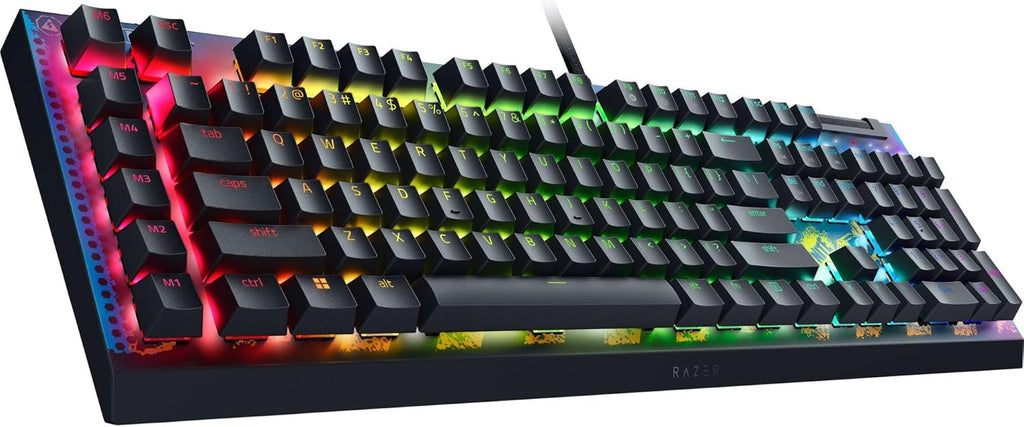 Razer BlackWidow V4 - Mechanisch gaming toetsenbord met Chroma RGB (Mechanische Razer gele schakelaars, 6 speciale macro toetsen, Doubleshot ABS keycaps) QWERTY US Layout | Zwart