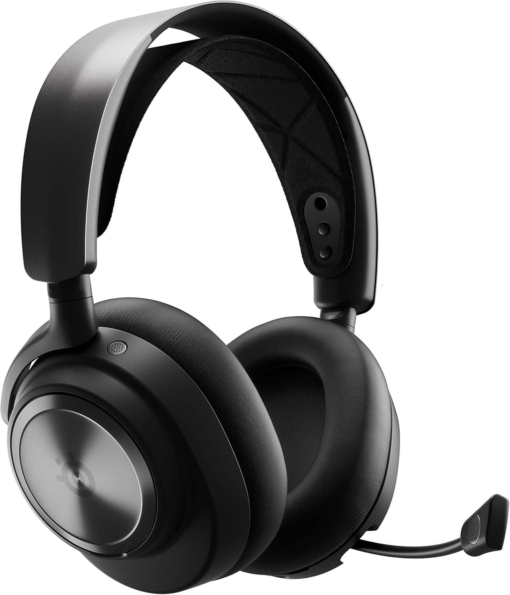 SteelSeries Arctis Nova Pro Wireless gameheadset, aansluiting op meerdere systemen, Neodymiummagneetdrivers, Actieve ruisonderdrukking, Infinity Power System, Xbox Series X|S, Xbox One, Windows 10/11