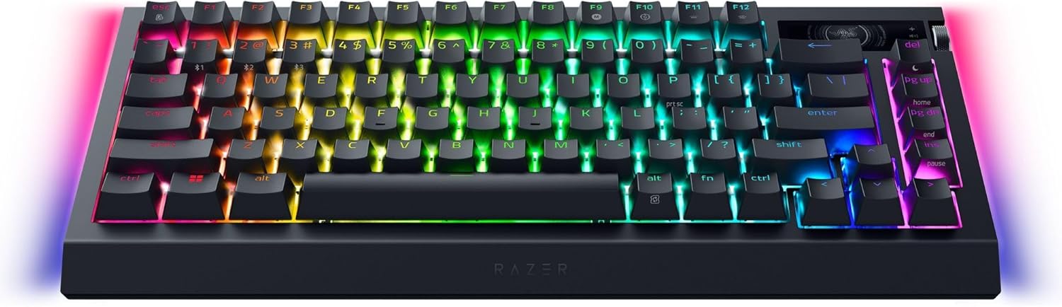 Razer BlackWidow V4 - Mechanisch gaming toetsenbord met Chroma RGB (Mechanische Razer gele schakelaars, 6 speciale macro toetsen, Doubleshot ABS keycaps) QWERTY US Layout | Zwart