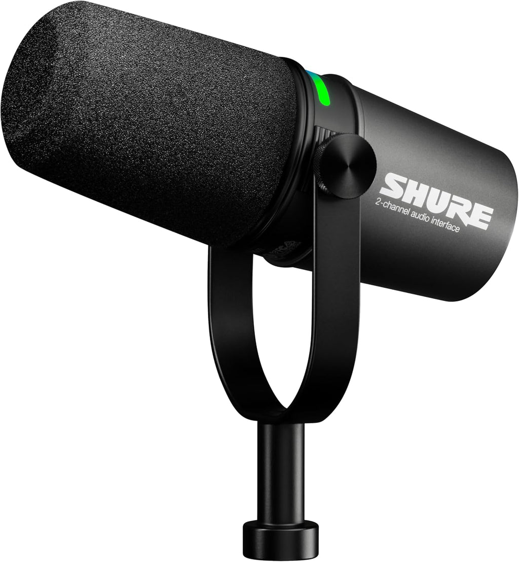 Shure MV7i Slimme Podcast Microfoon + Ingebouwde Audio Interface