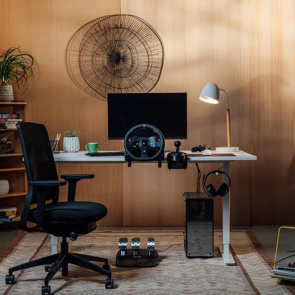 Logitech G G29 SE Driving Force-racestuur en -pedalen, forcefeedback, echt leer + Logitech G Driving Force-versnellingspook - Voor PS5, PS4 en pc, Mac - Black