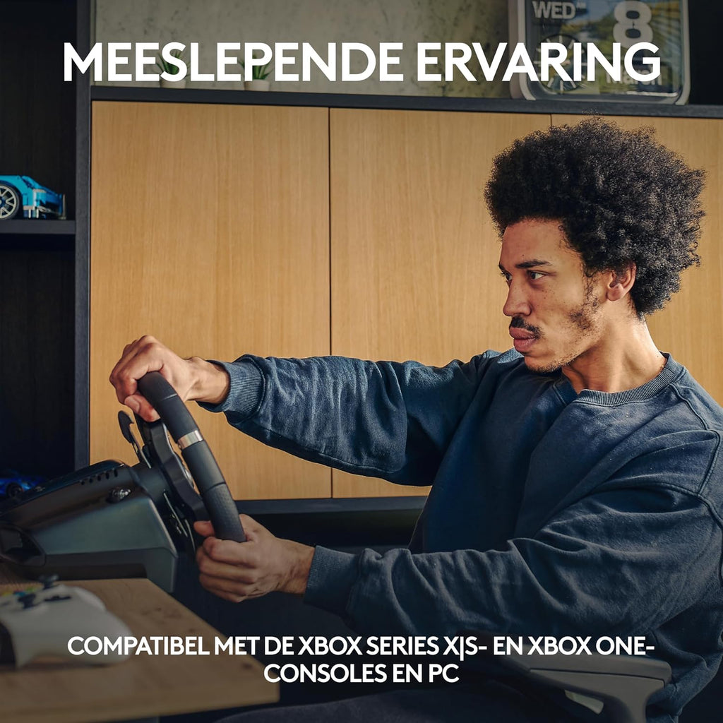 Logitech G G29 SE Driving Force-racestuur en -pedalen, forcefeedback, echt leer + Logitech G Driving Force-versnellingspook - Voor PS5, PS4 en pc, Mac - Black