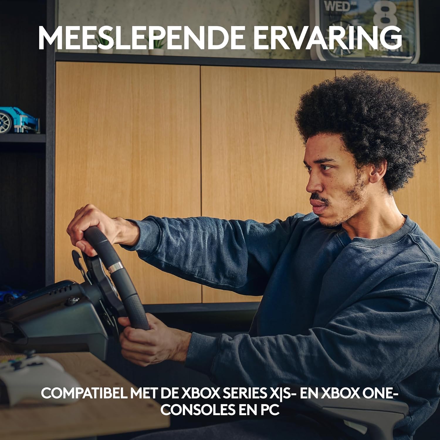 Logitech G G29 SE Driving Force-racestuur en -pedalen, forcefeedback, echt leer + Logitech G Driving Force-versnellingspook - Voor PS5, PS4 en pc, Mac - Black