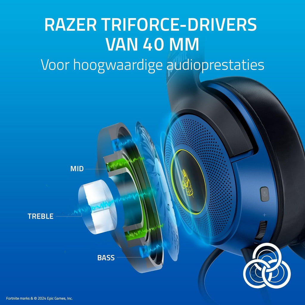 Razer Kraken V4 - Draadloze Gaming Headset (3 Modes Connectiviteit, TriForce 40mm Drivers, 9-Zone RGB Earcup Verlichting, Mix & Volume aanpassingen, THX Spatial Audio) Zwart