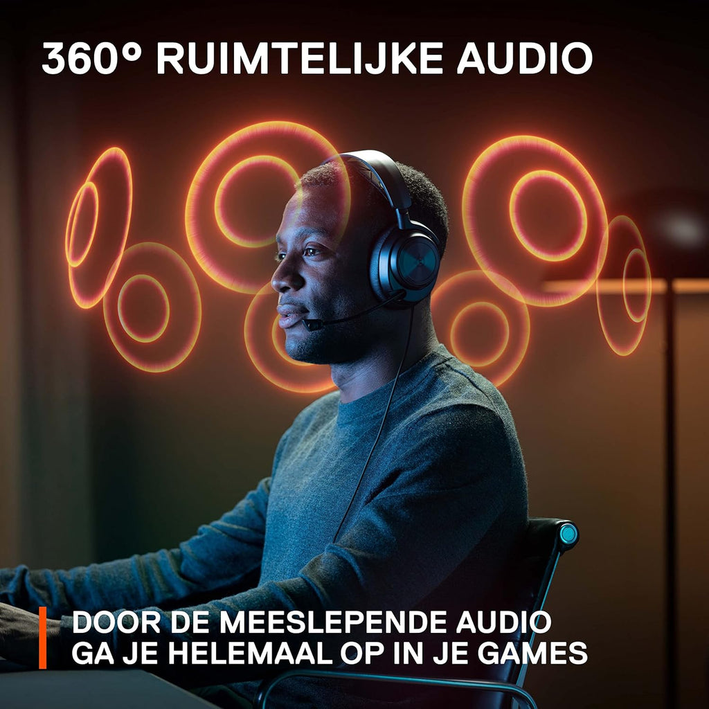 SteelSeries Arctis Nova Pro Wireless gameheadset, aansluiting op meerdere systemen, Neodymiummagneetdrivers, Actieve ruisonderdrukking, Infinity Power System, Xbox Series X|S, Xbox One, Windows 10/11