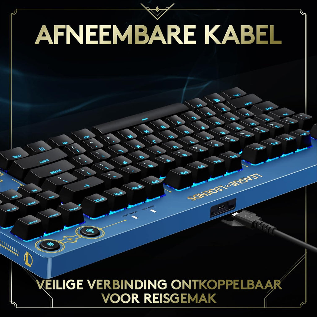 Logitech G Pro Mechanisch gaming-toetsenbord, League of Legends-editie, Scandinavisch landschap