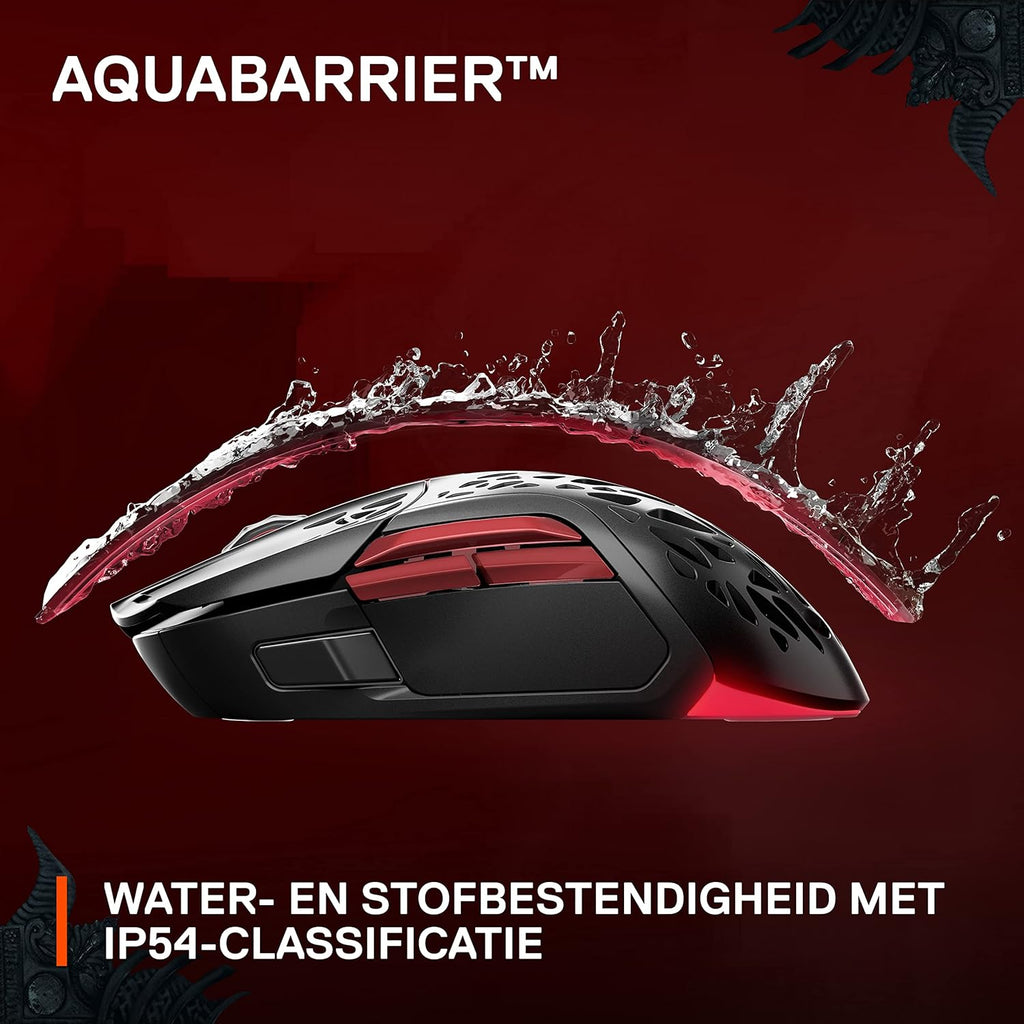 SteelSeries Aerox 3 - Geperforeerde RGB-gamingmuis - Ultralicht waterbestendig ontwerp - 8,500 DPI TrueMove Core optische sensor - Snow