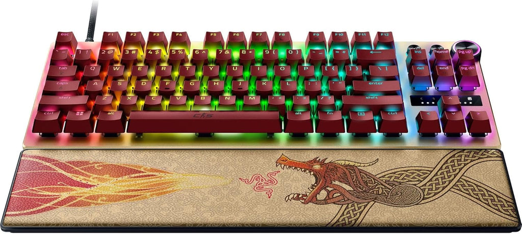Razer Huntsman V3 Pro Tenkeyless Counter-Strike 2 Dragon Lore - Analogue optical TKL e-sports PC keyboard without numeric keypad - Snap Tap - Rapid Trigger - QWERTY US layout | Dragon Lore